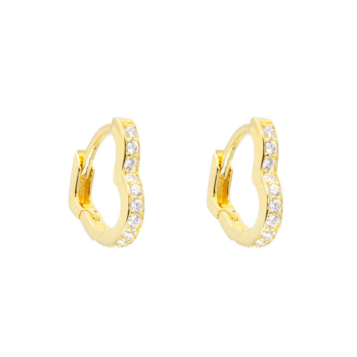 Love is Crystal Clear Heart Earrings