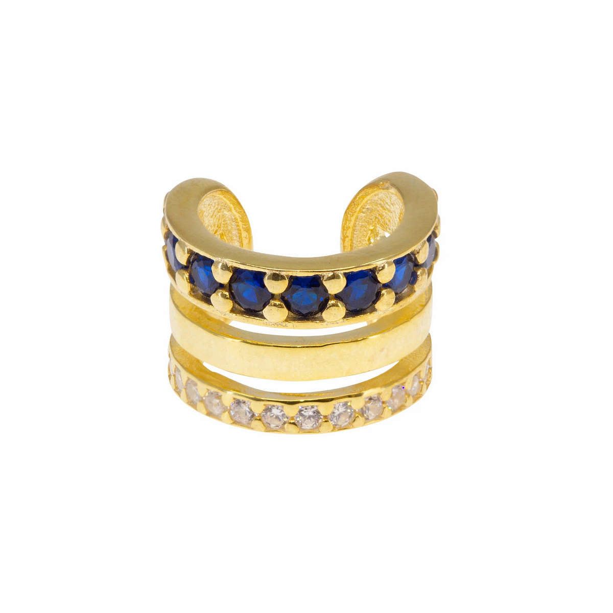 The Luxe Ear Cuff in Sapphire