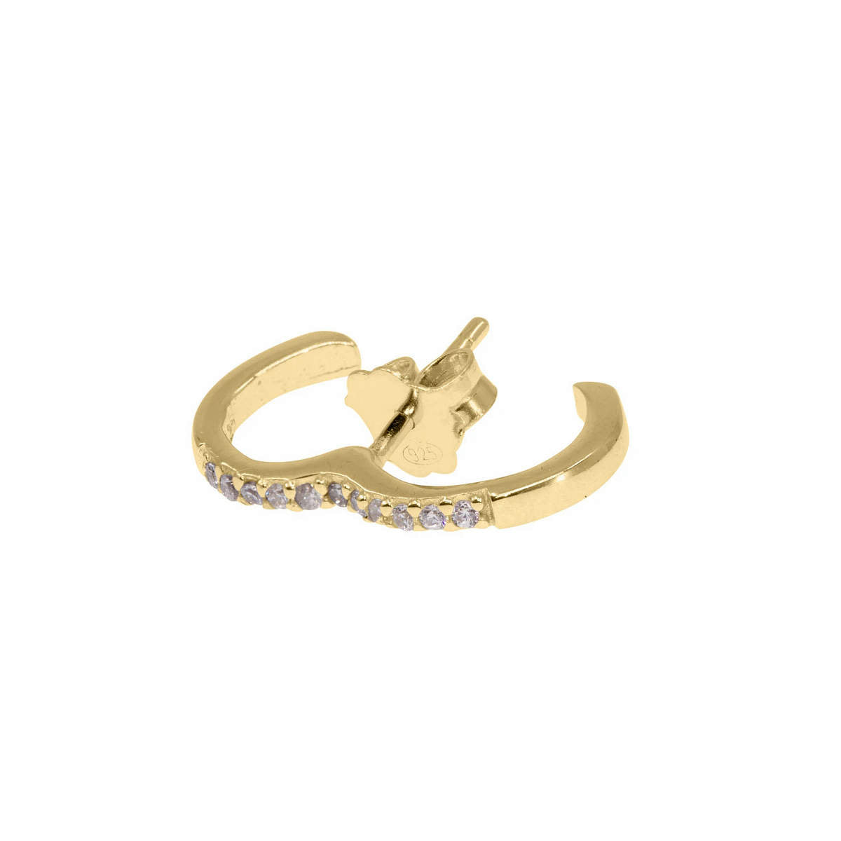 Crystal Curve Stud