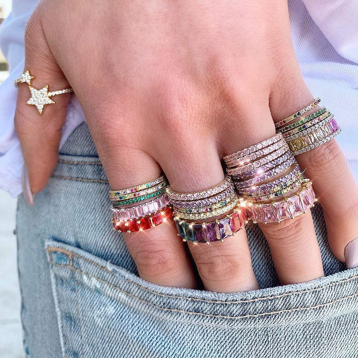 Lilac Stacker Ring