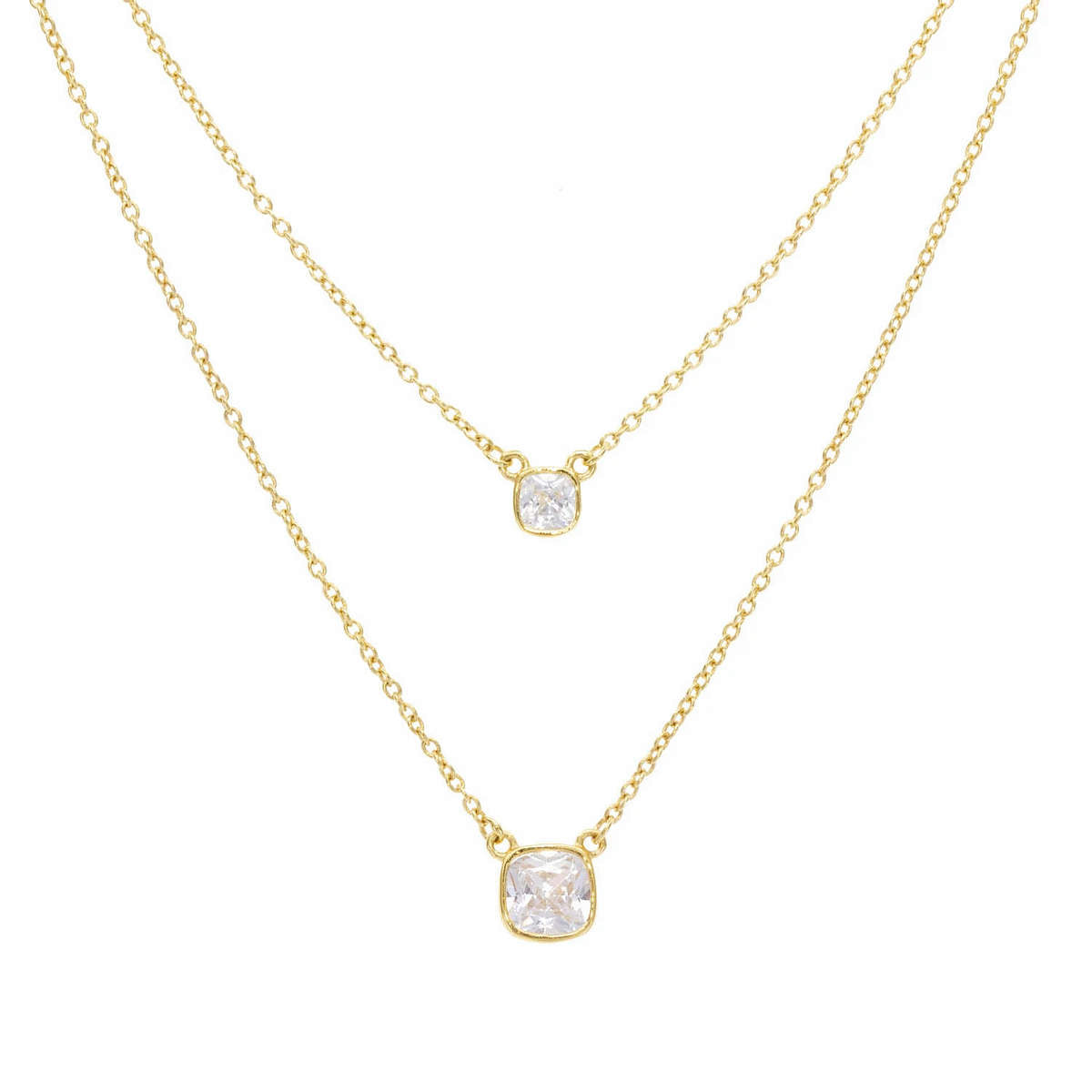 Gemini Crystal Duo Necklace