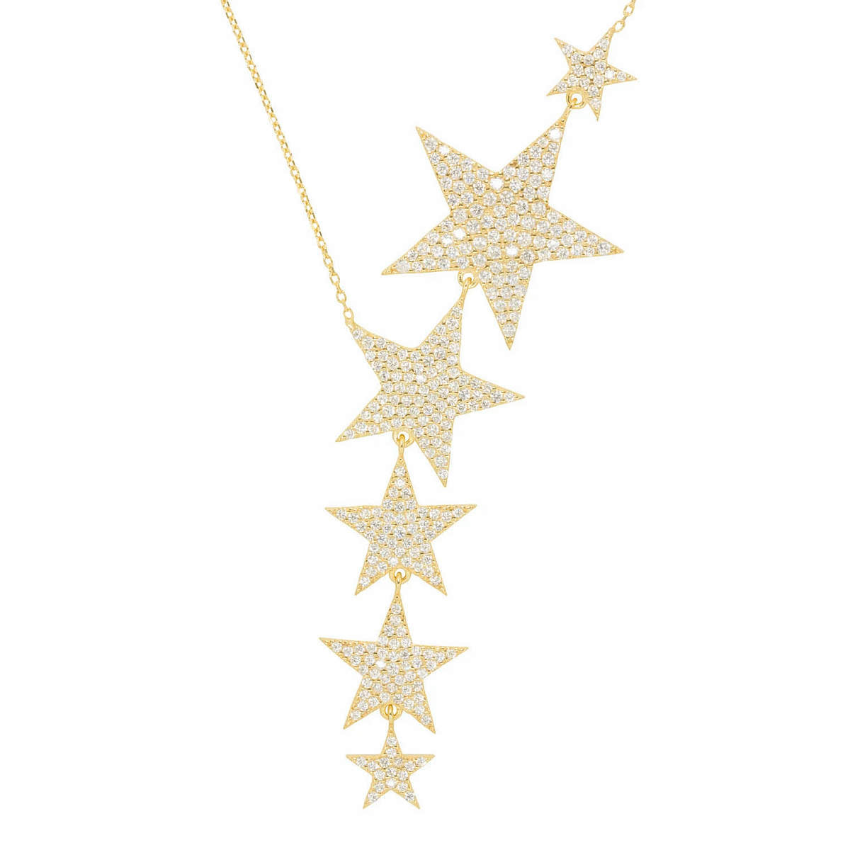 Falling Stars Y Necklace