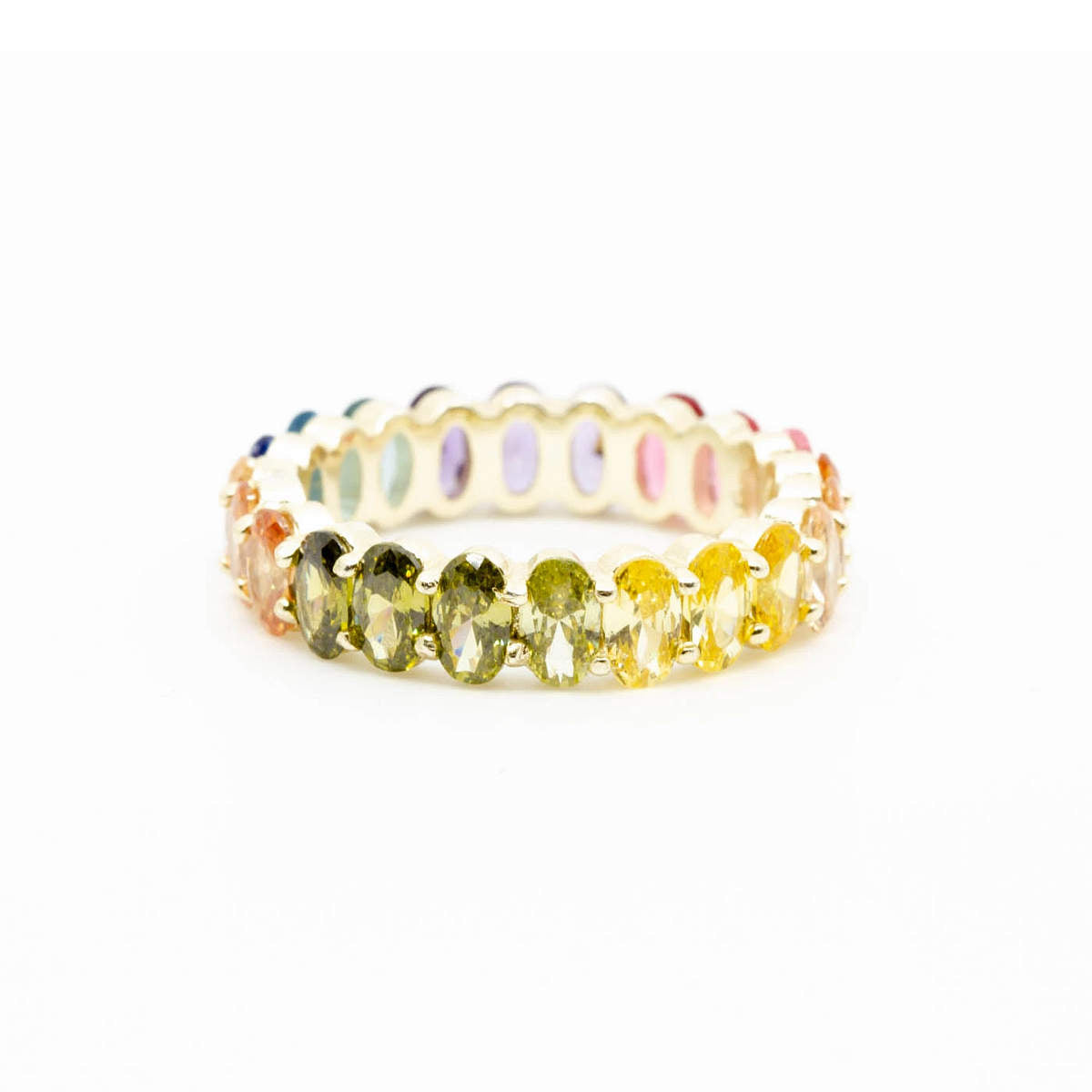 Rainbow Ellipse Ring