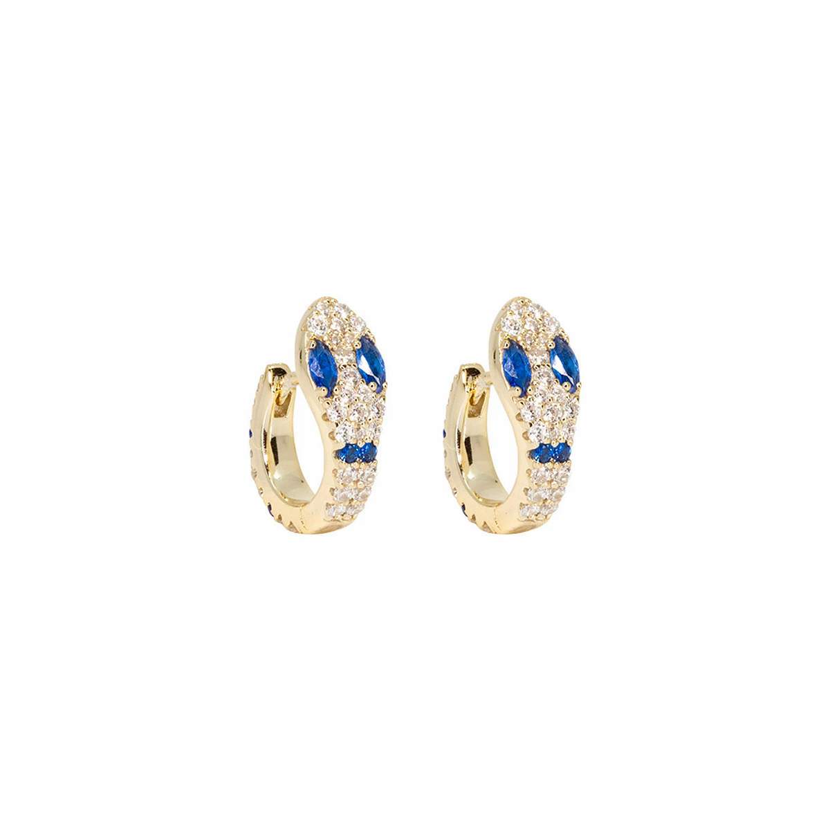 Blue Snake Hoops