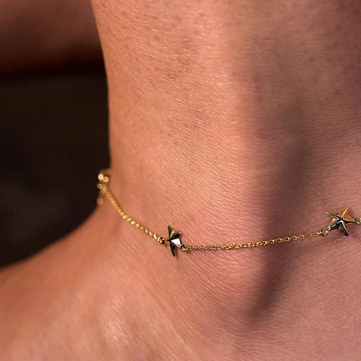 Quatro Star Anklet