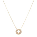 Open Palm Crystal Pave Pendant
