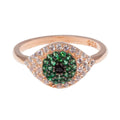 Seeing Green Evil Eye Ring