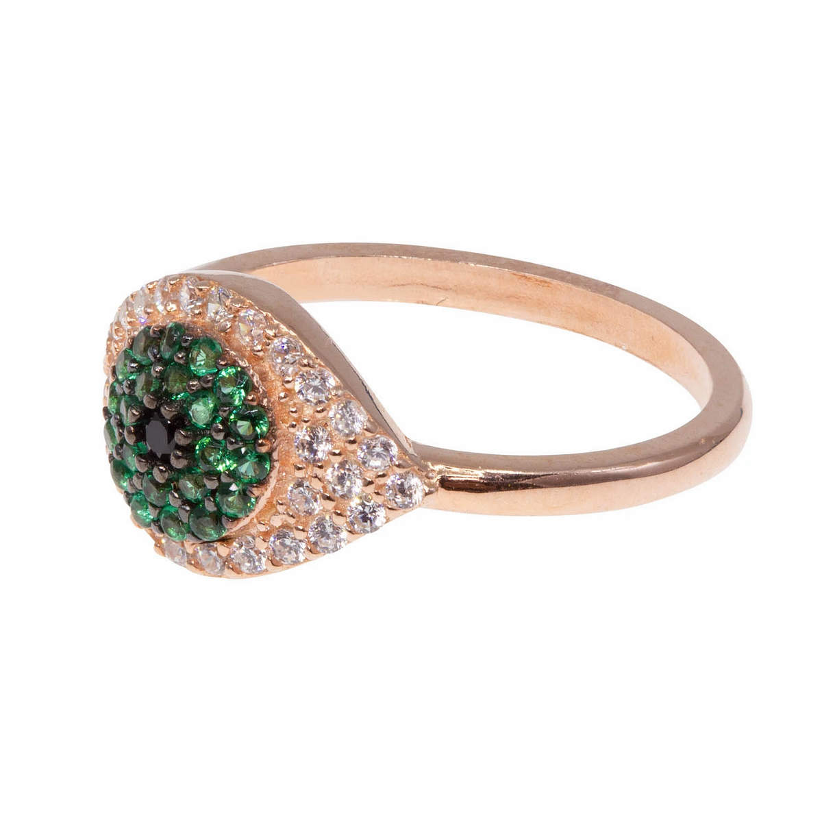 Seeing Green Evil Eye Ring