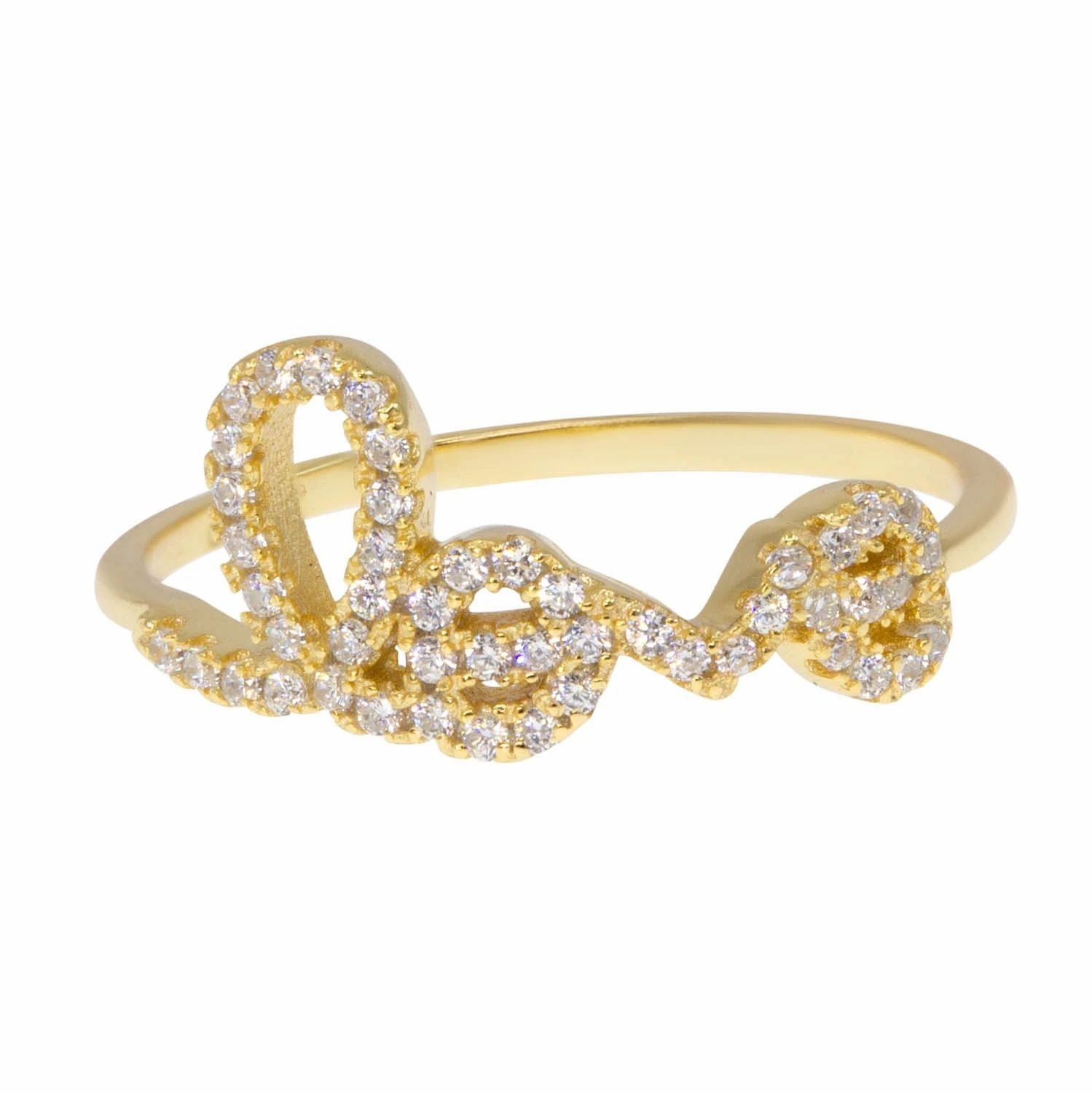 Love Letters Ring in Clear