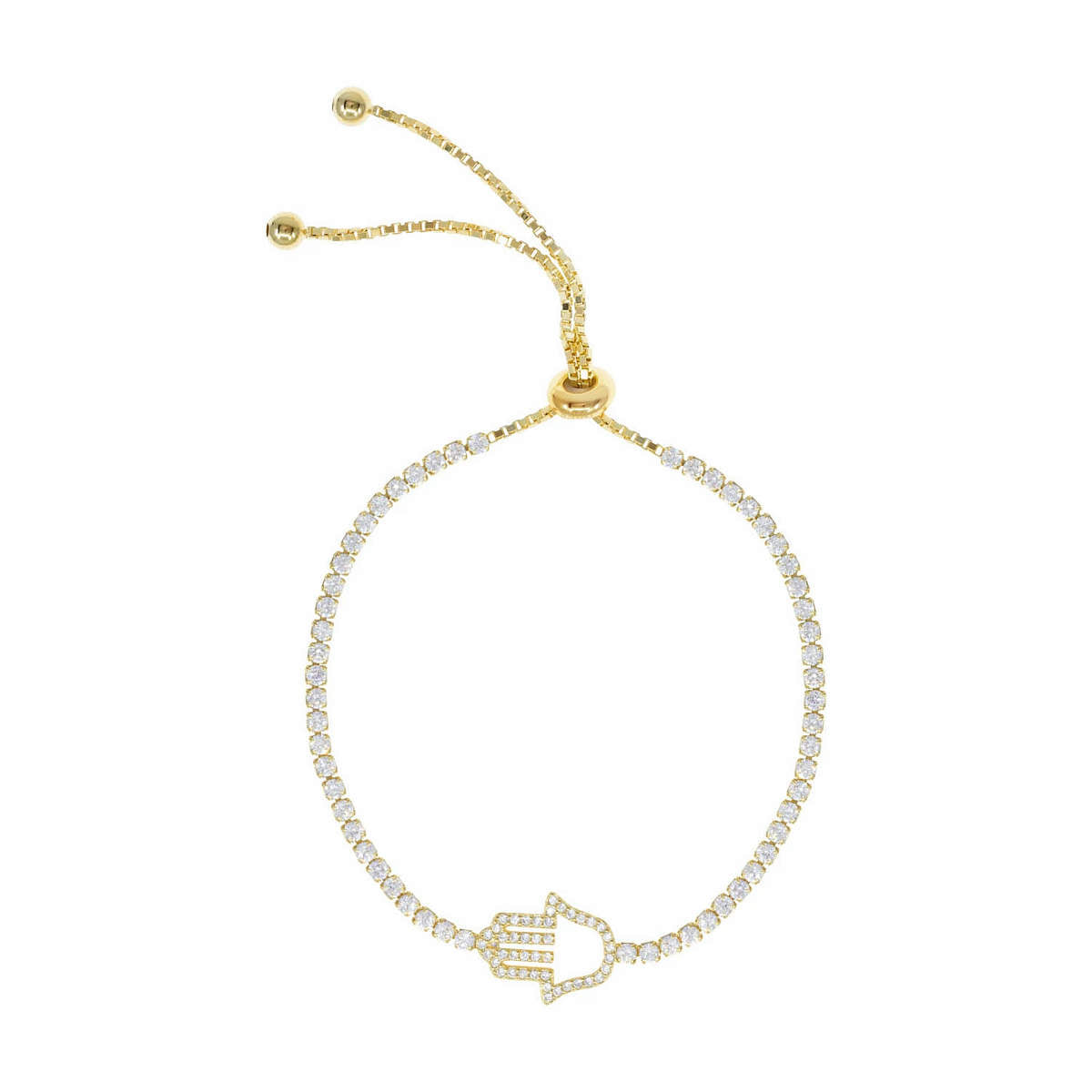 Starry Way Crystal Hamsa Bracelet