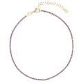 Little Gems Tennis Anklet in Amethyst