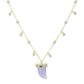 Tiger Tooth Necklace in Amethyst
