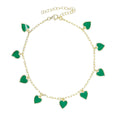 To The Moon and Back Anklet in Emerald