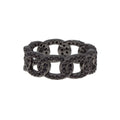 Onyx Links Pavé Ring