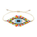 Flora Woven Evil Eye Bracelet