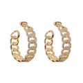 Rhapsody Crystal Link Hoops