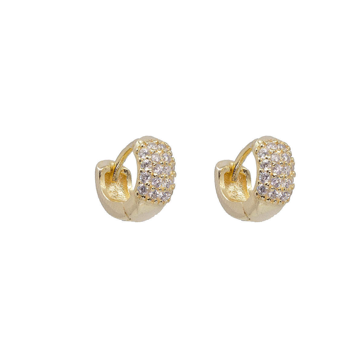 Micro Hoop Pavé Huggie