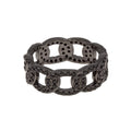 Onyx Links Pavé Ring