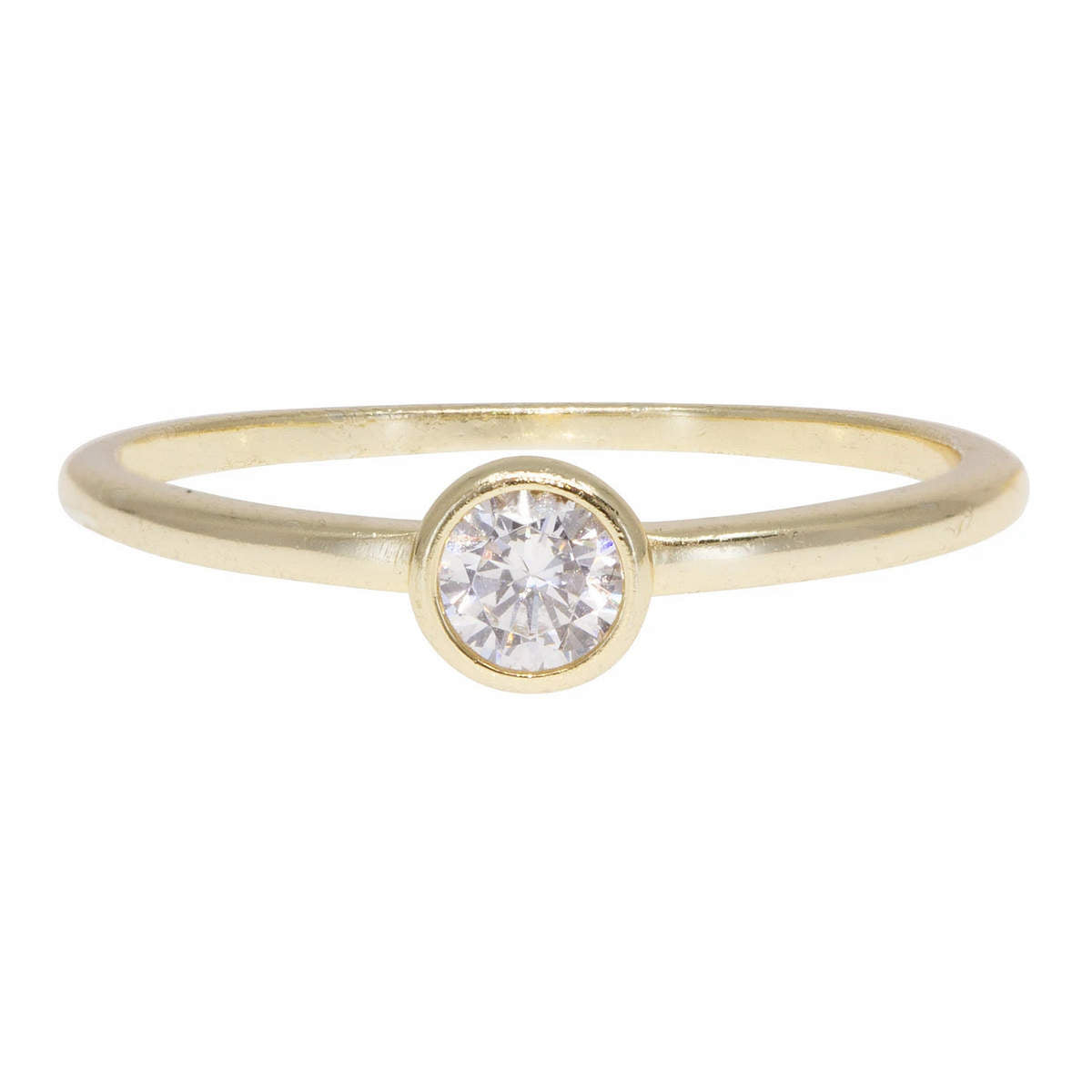Solitaire Crystal Ring