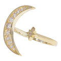 Midnight Moon Ring in Clear