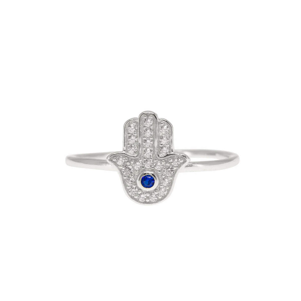 Guiding Hand Pavé Hamsa Ring