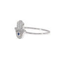 Guiding Hand Pavé Hamsa Ring
