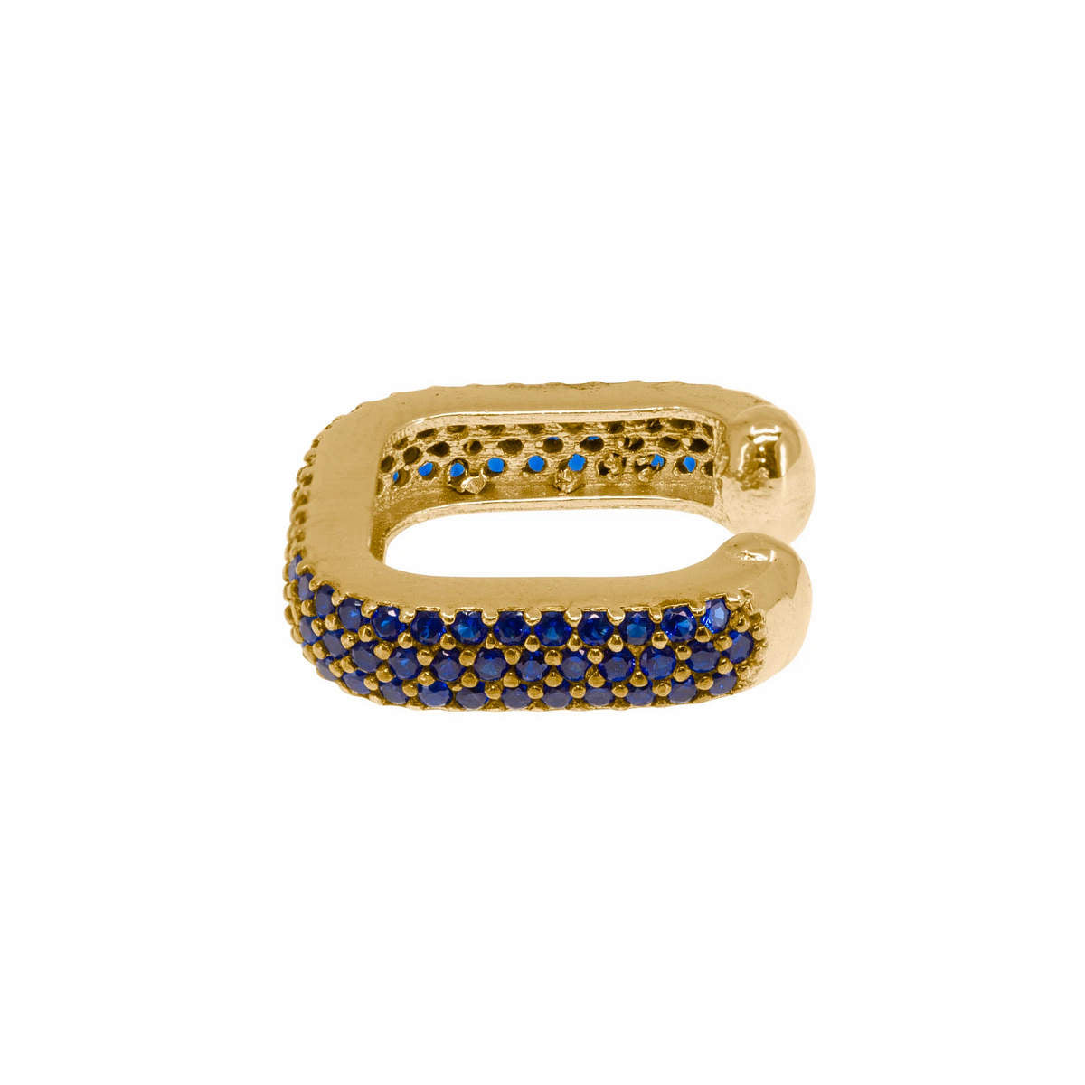 Fascinator Ear Cuff in Sapphire
