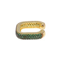 Fascinator Ear Cuff in Emerald