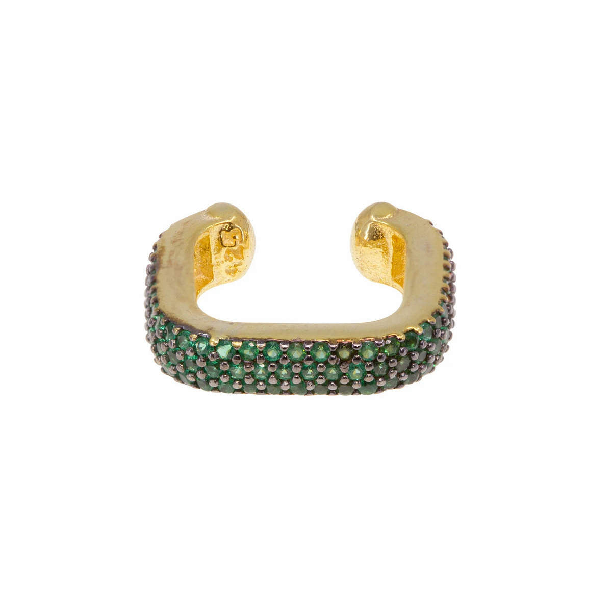 Fascinator Ear Cuff in Emerald