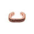 Fascinator Ear Cuff in Onyx