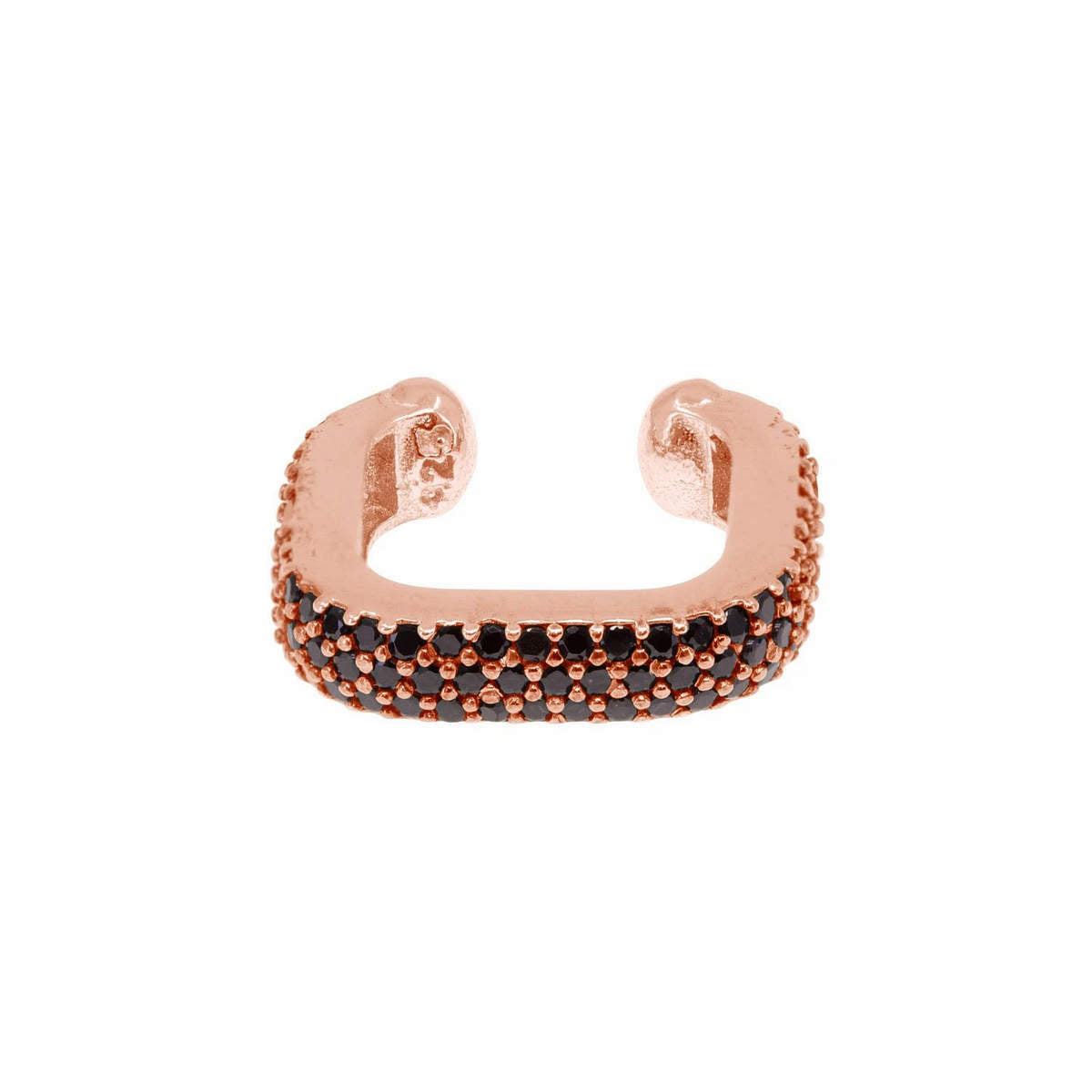 Fascinator Ear Cuff in Onyx