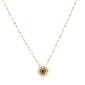 Wide-Eyed Crystal Pavé Necklace in Warm Topaz