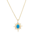 Burst of Blue Necklace