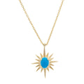 Burst of Blue Necklace