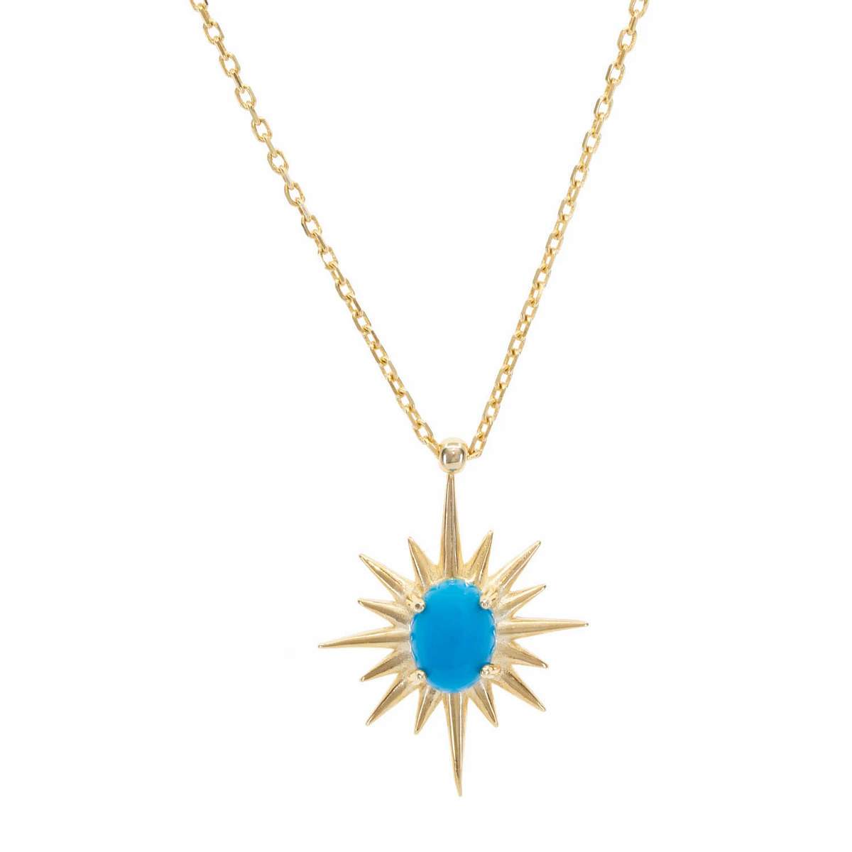 Burst of Blue Necklace