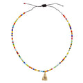 Rainbow Aura Anklet with Buddha Charm