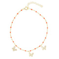 Mariposa Anklet in Coral