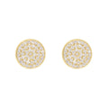 Crystal Meridian Earrings in Gold