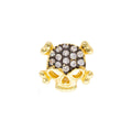 Sparkle Skull Mini Stud in Onyx