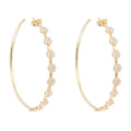 Crystal Swiss Dot Hoops