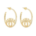 The Extra Set Statement Hoops in Gold