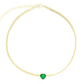 Oasis Emerald Heart Choker