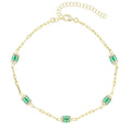 The Esmeralda Anklet