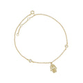 Hamsa Crystal Anklet