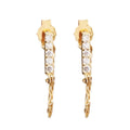 Chain Pave Bar Paired Studs