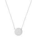 Pave Disk Necklace