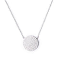Pave Disk Necklace