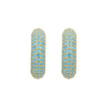 Turquoise Global Hoops