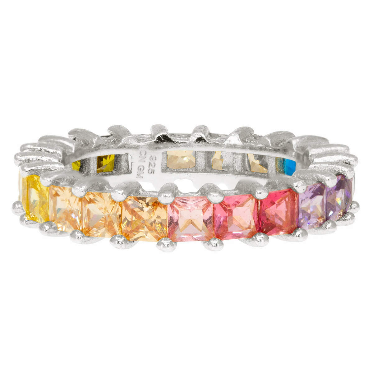 Ombre Rainbow Infinity Ring