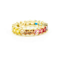 Ombre Rainbow Infinity Ring